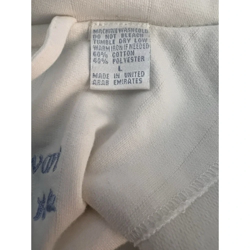 Amanda Stewart Intimates Cotton Blend Ribbed Pocket 3/4‎ Length Soft Chic Robe L